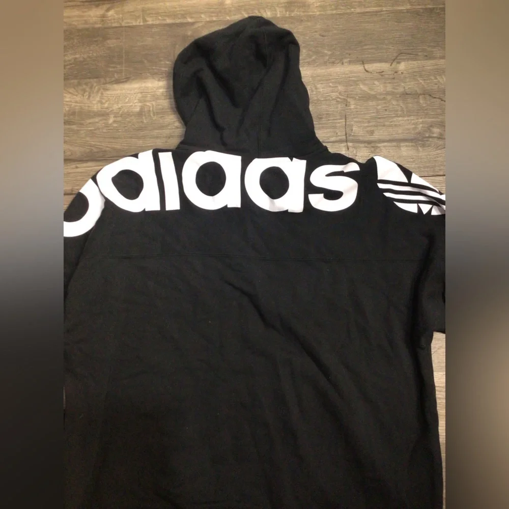 Adidas Black Pullover with White Tag